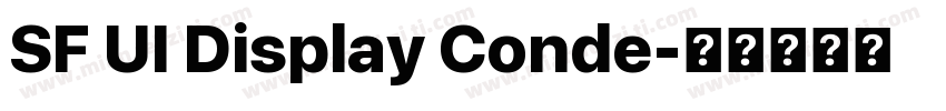 SF UI Display Conde字体转换
